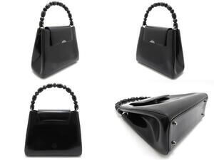 Dior black handbag calfskin Christian Black